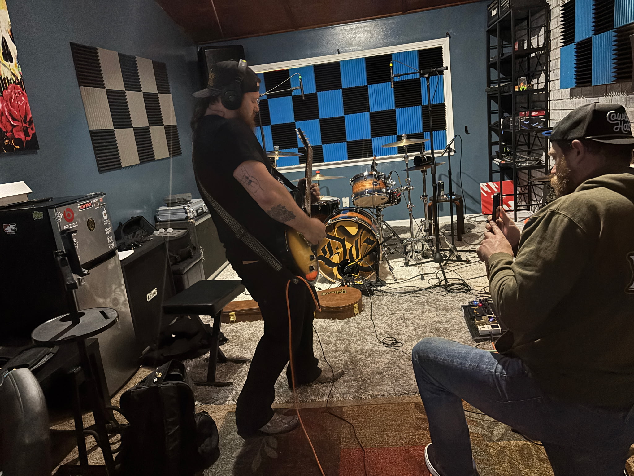 Recording Delta Circle at Fire Wave Sound